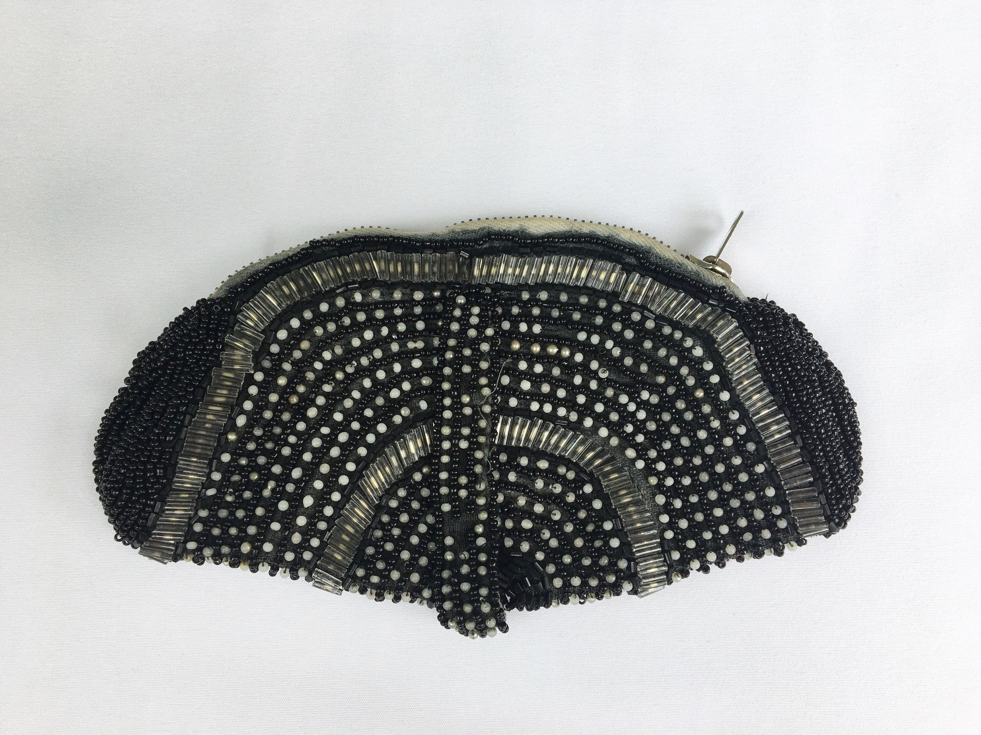 1920s Black Beaded Clutch/ 1920s Flapper Purse/ Vintage Purse | Etsy