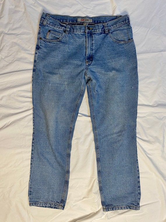 1980s Work King Stonewashed Jeans/ 1980s Lined Work J… - Gem