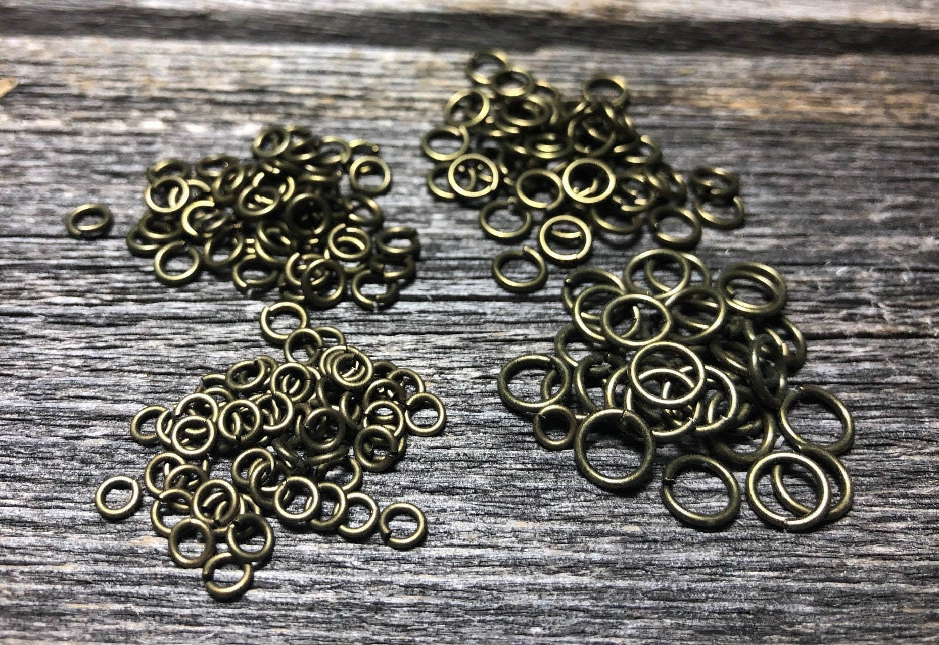 16mm Extra Large Gold Jump Rings, Thick Textured Jump Ring