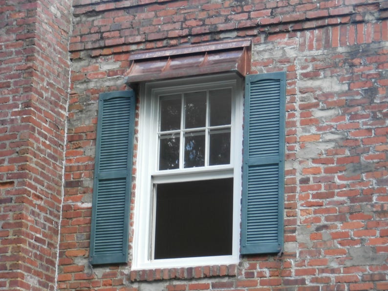 French Sweep Copper Awning by Etsy