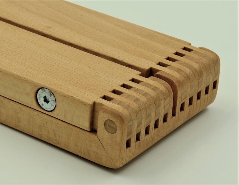 smartphone and tablet stand, ideal for skyping, top for online consultation, precious gift, handmade from solid wood image 4