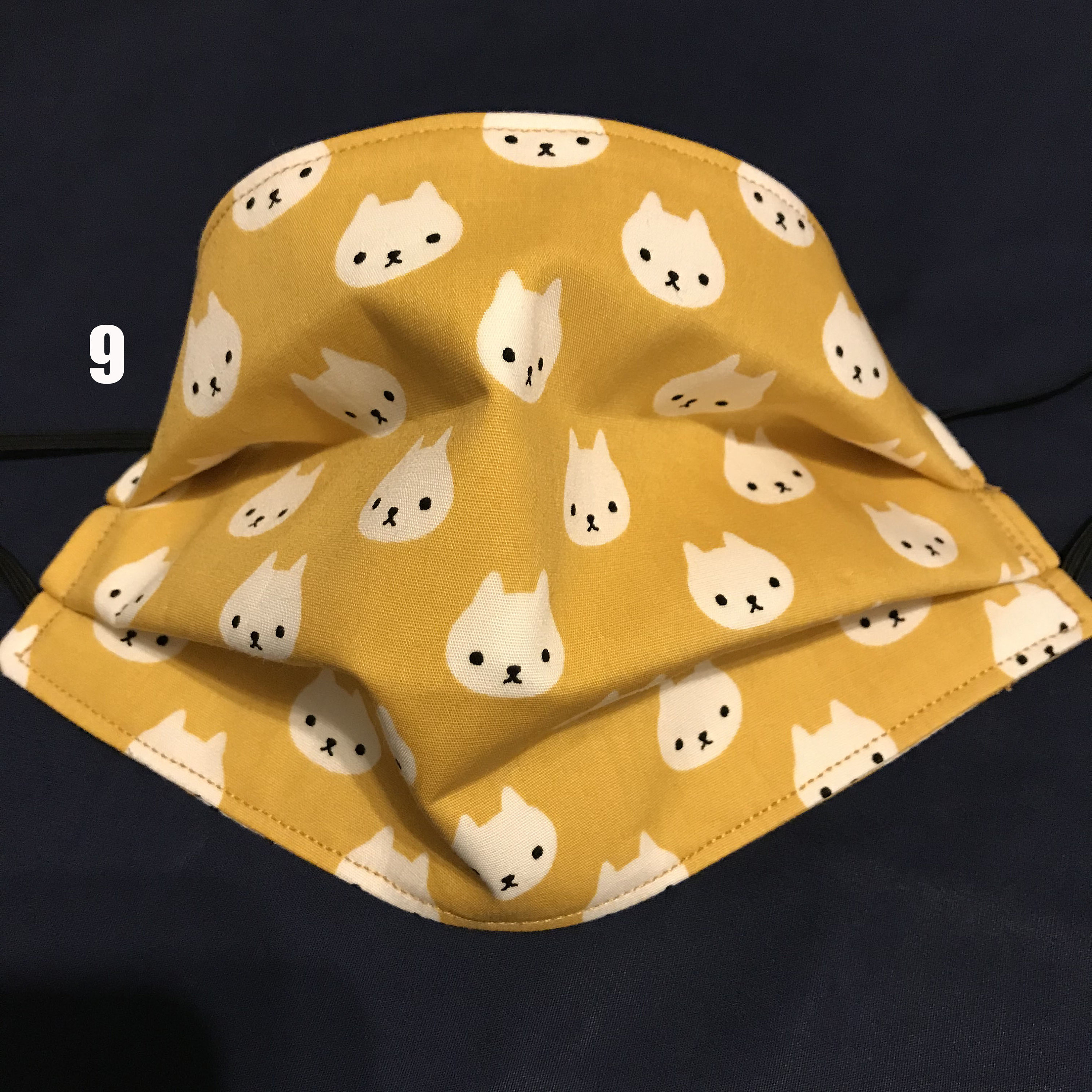 Cat face mask.100 cotton 3 layers of cotton mask. Cat Etsy