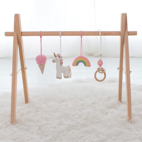 unicorn baby play gym
