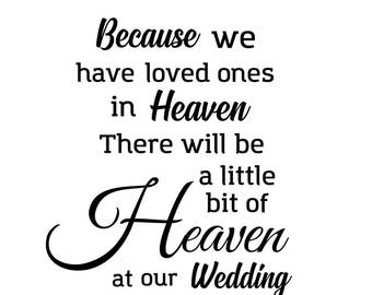 Download Memorial Svg Because someone we love is in heaven | Etsy