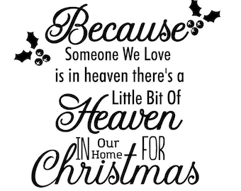 Download Christmas in heaven svg | Etsy