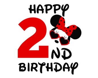 Download Minnie Mouse Happy 1st Birthday girl svg file Minnie Mouse ...