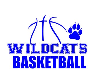 Wildcats basketball svg;  Basketball Svg; svg file; dxf file; png file