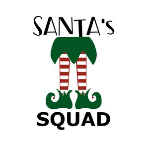 Christmas svg; Santa&#39;s squad svg; Child&#39;s Christms svg; svg file; dxf file; png file; cricut file; silhouette file
