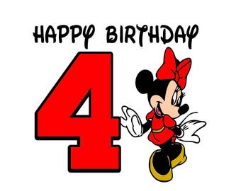 Download Minnie Mouse Happy 1st Birthday girl svg file Minnie Mouse