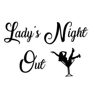 Lady&#39;s night out svg; svg file; dxf file; png file; cricut file; silhouette file