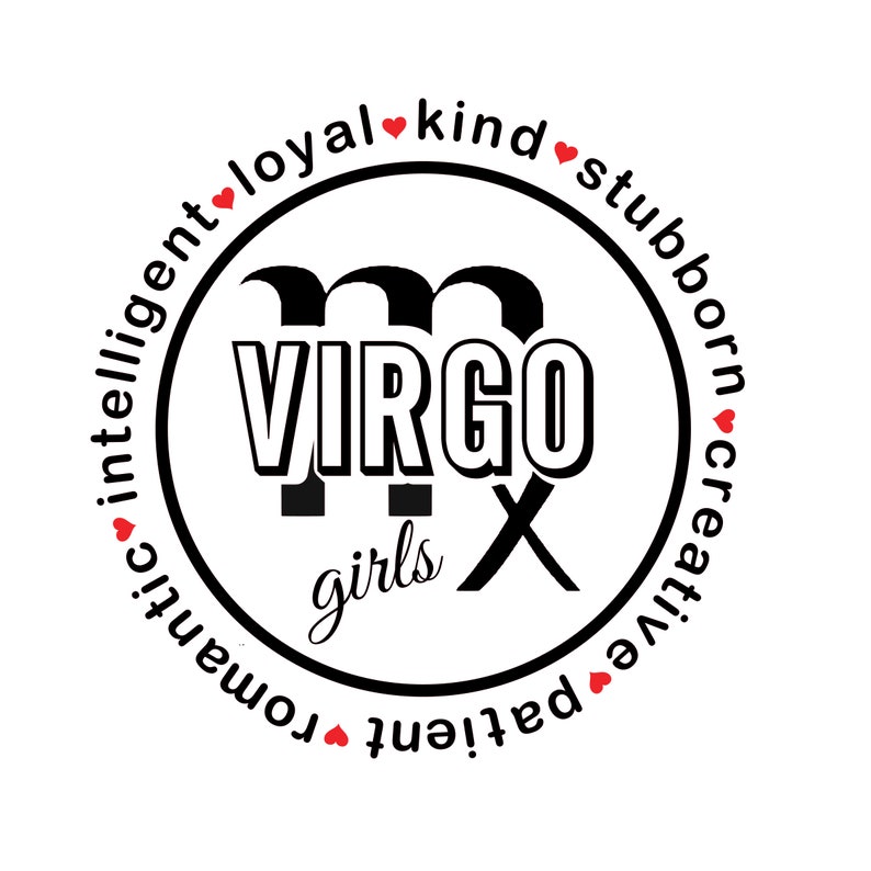 Virgo svg September birthday svg Virgo traits svg cut file ...