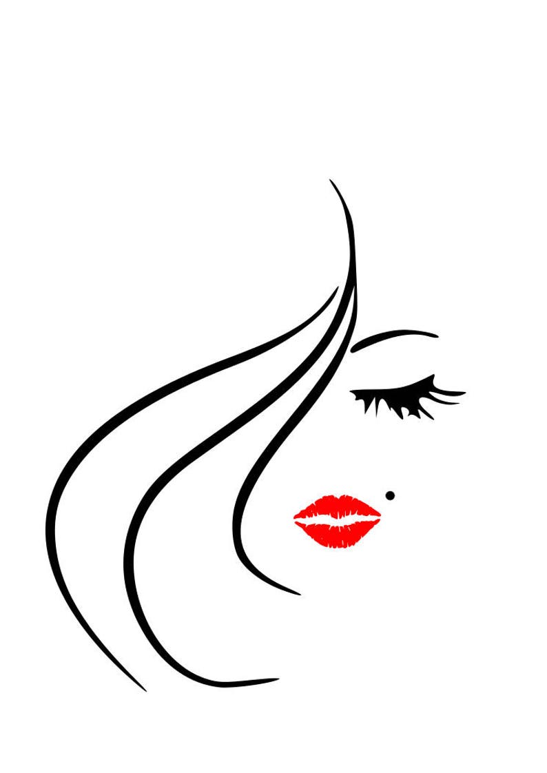 Sexy woman face svg file Marilyn Monroe svg svg file dxf | Etsy