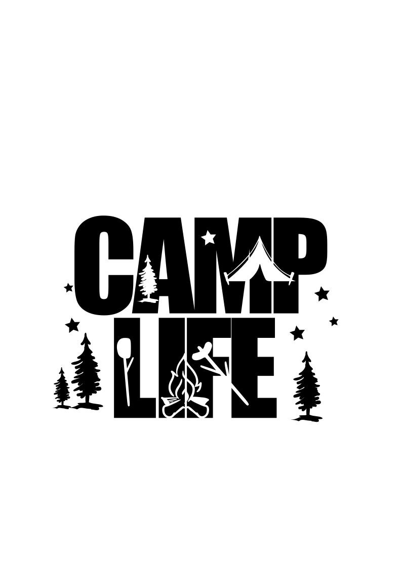 Download Camp Life svg summer svg svg file png file dxf file | Etsy