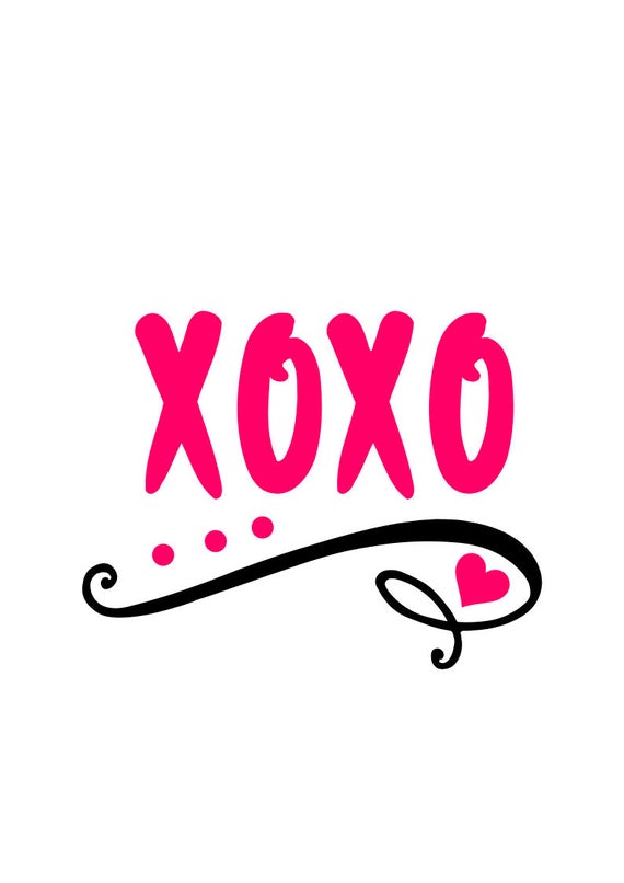 Download Valentine svg Hugs and kisses svg XOXO svg svg file png | Etsy