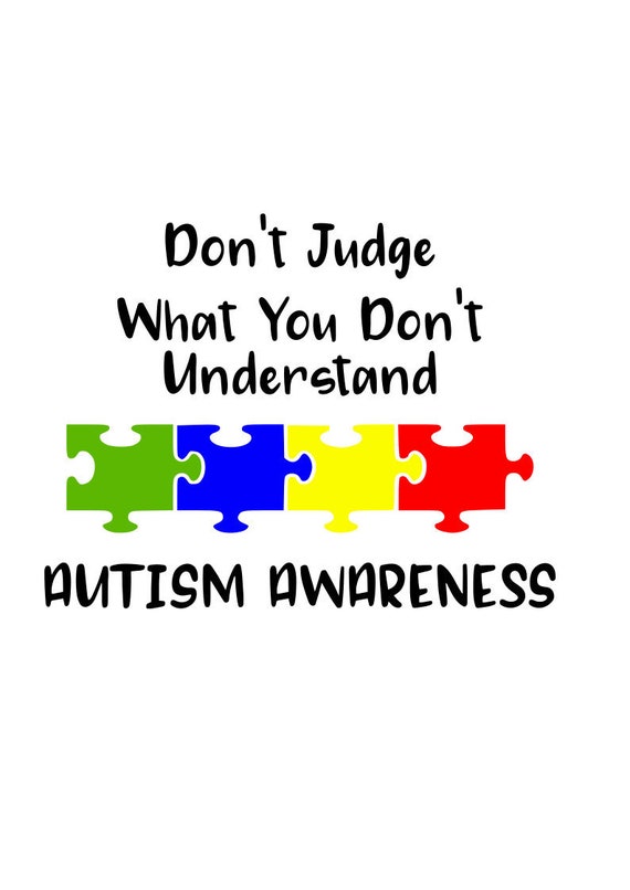 Download Free Autism Awareness Svg Don T Judge What You Don T Etsy SVG Cut Files