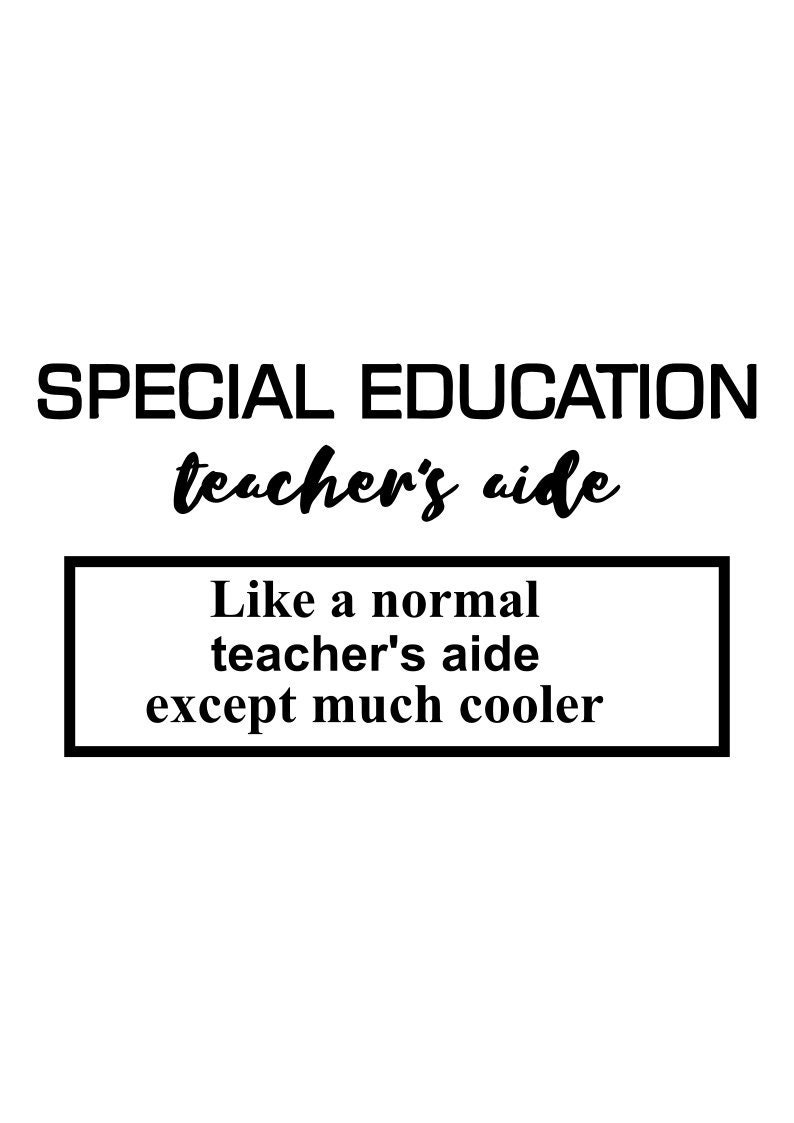 Download Special Education Teacher's Aide svg | Etsy