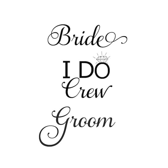 Download Bride Svg I Do Crew Svg Bachelorette Party Svg Svg File Etsy