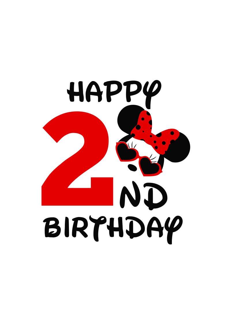 Download Minnie Mouse 2nd birthday Girl svg Birthday Girl svg svg ...