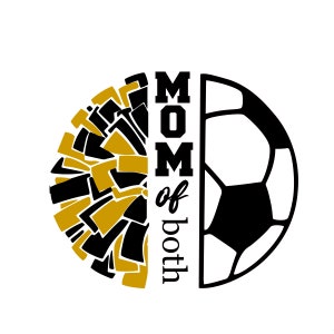 Mãe Esportista; mãe da torcida e do futebol; arquivo SVG; design de camisetas de jogo; Arquivo de corte Cricut; Arquivo de corte de silhueta