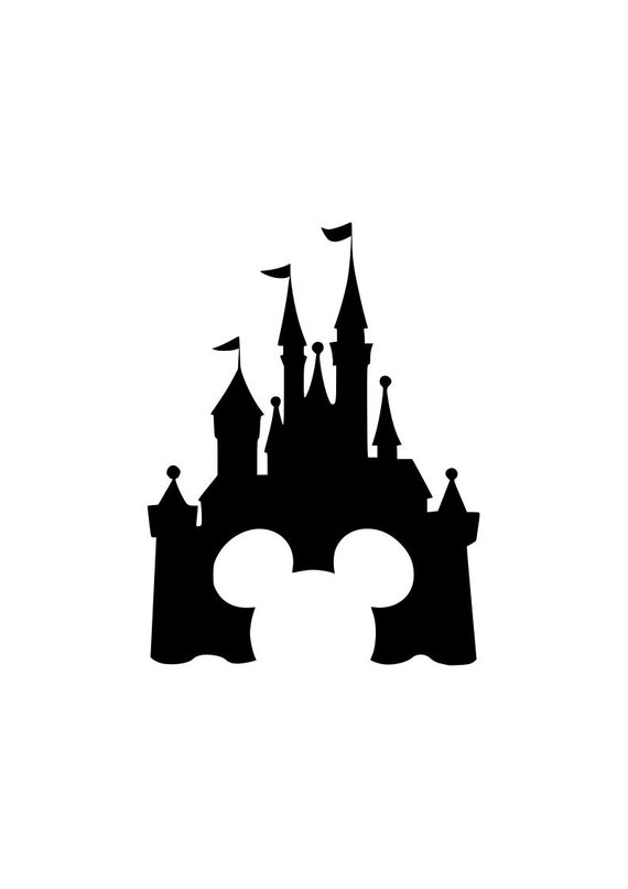 Download Disney Castle Svg Disney Castle With Mickey Ears Svg Svg Etsy