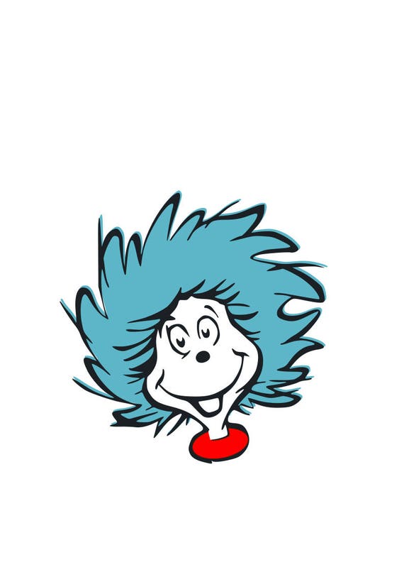 Thing 1 Face Printable Thing 1 Face Printable
