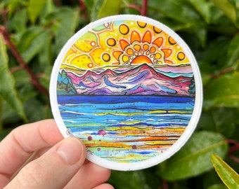 Tahoe Sunset sticker