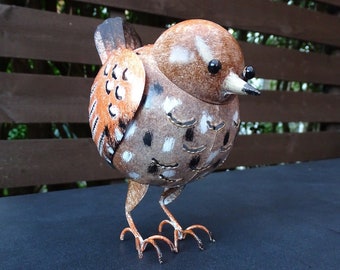 Wren Bird Tealight Candle Holder & Incense Burner – Indoor/Outdoor Decor