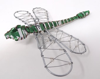 Dragonfly Recycled Tin Can Sculpture