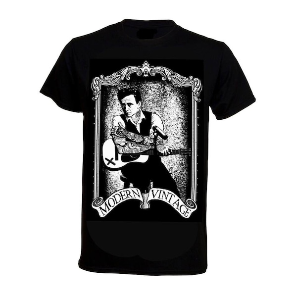 Johnny Cash Men's T-shirt - Exclusive "Punked"  Design