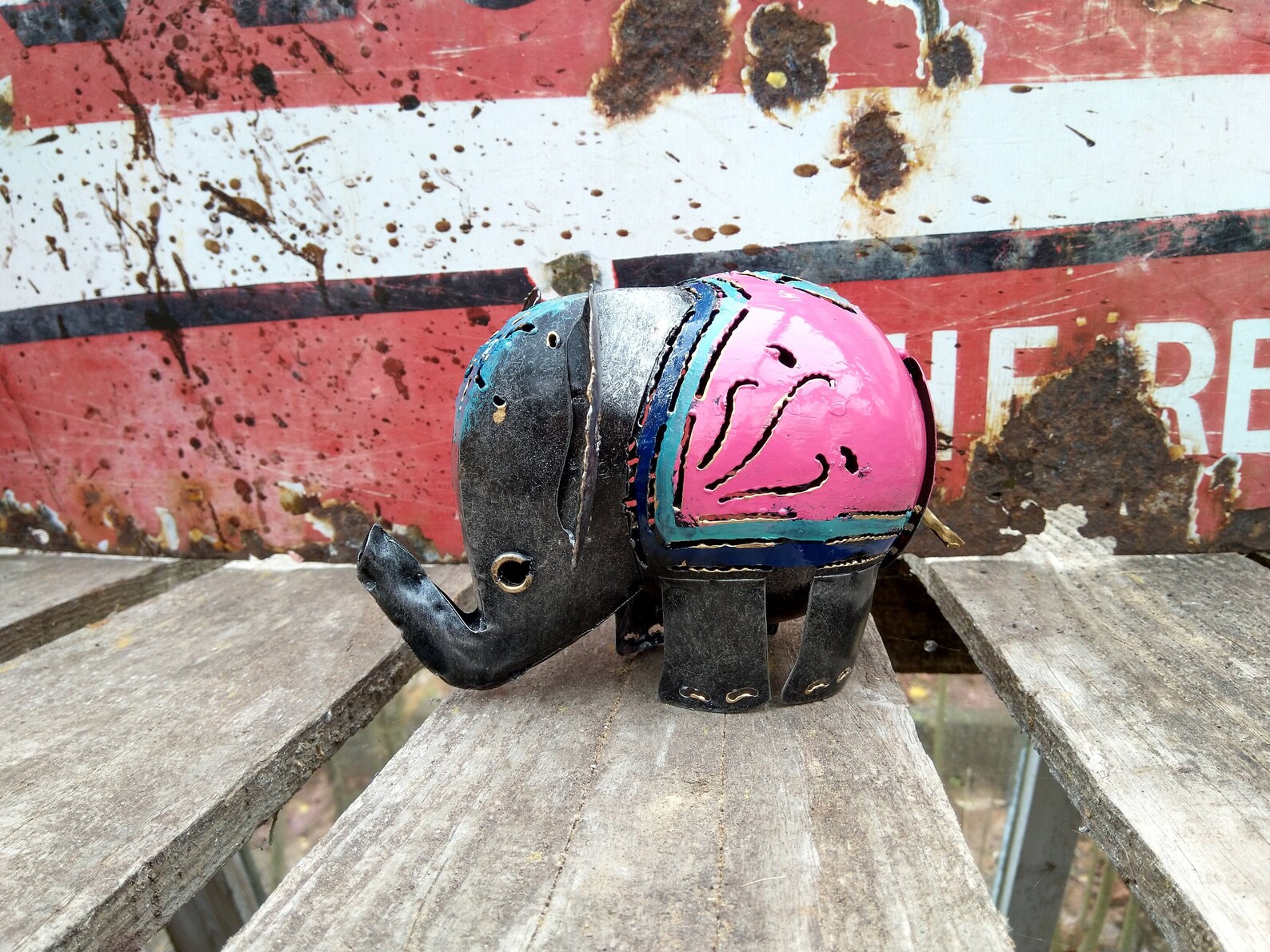 Pink Elephant Tea Light Candle Holder Ideal for Home or Etsy UK