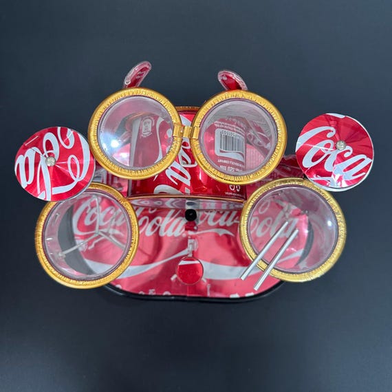 トミー Coca-Cola ドラム缶リメイク LED付ディスプレイラック Recycled Tin Can Model - Coke / Coca-cola Drum Kit - Etsy