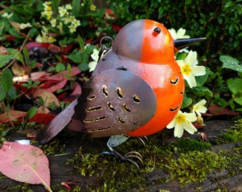 Robin Garden Tea light Holder / Incense Burner - British Birds Collection