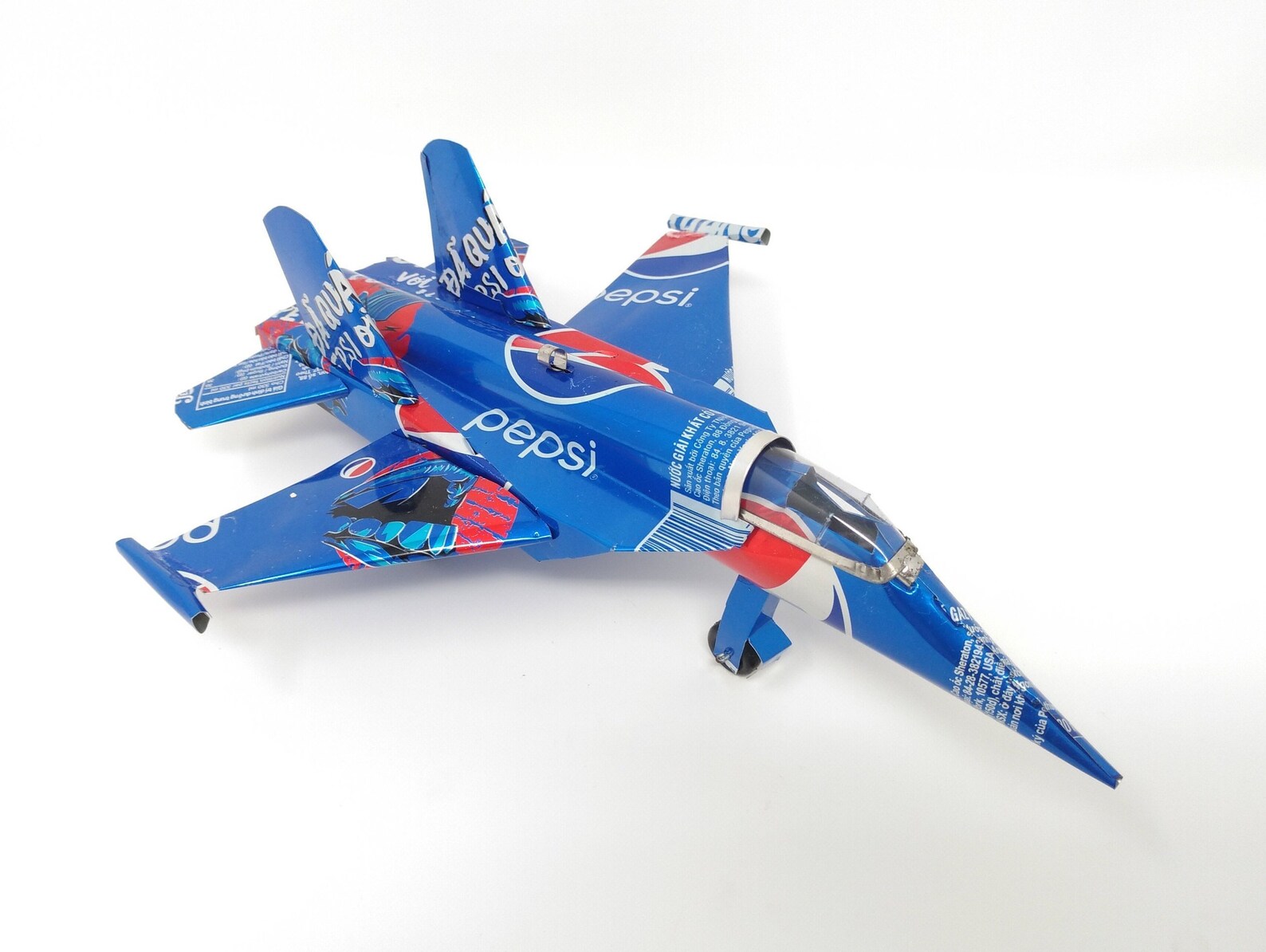 Pepsi Cola F22 Fighter Jet Modelo de lata reciclada Etsy España