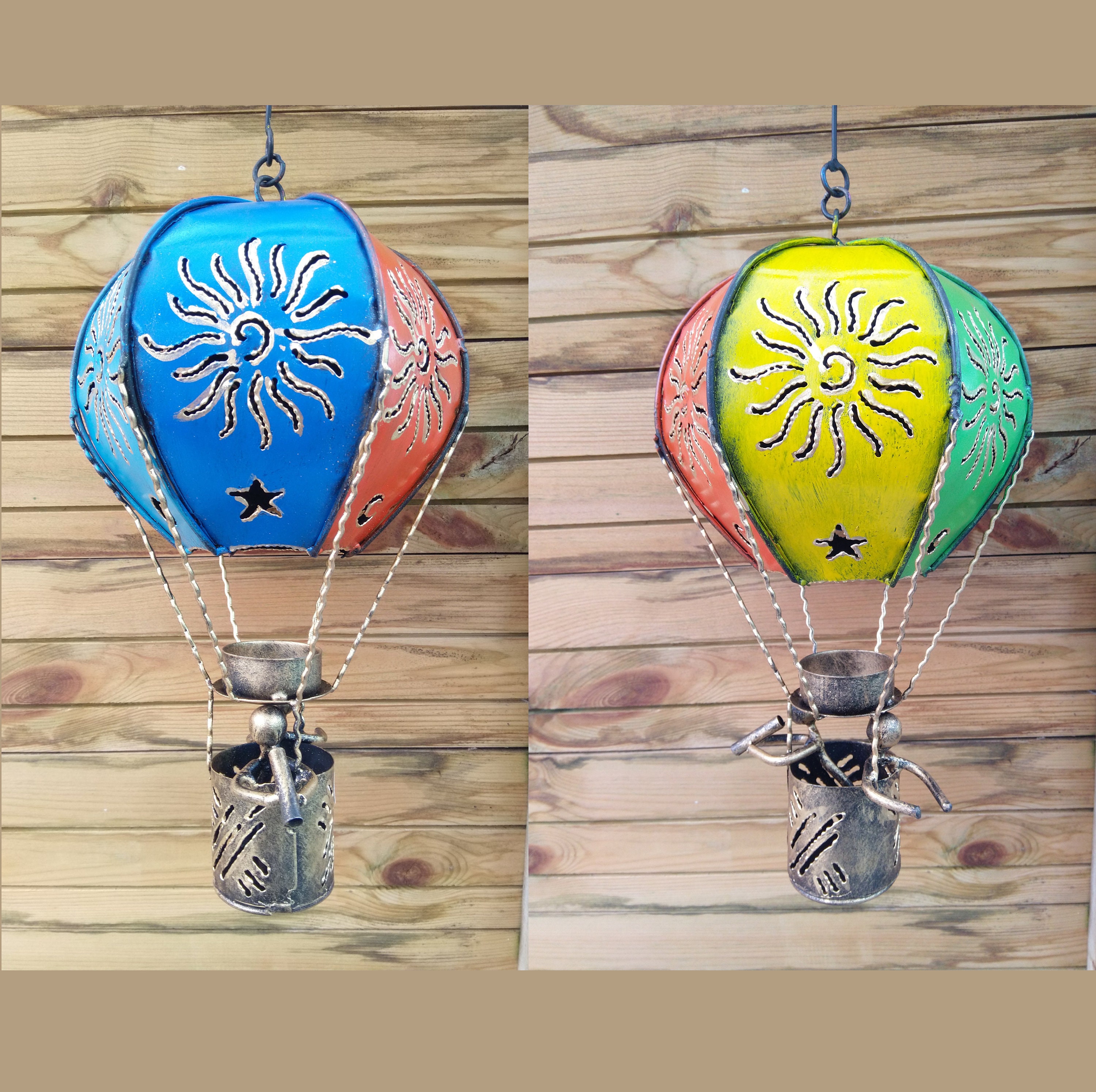 Vintage Colours Hot Air Balloon Candle Holder / Incense Burner - Etsy