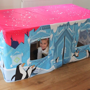 Ice Palace Kids Table Play Den - Tenda da gioco - Tenda per bambini - Tenda da gioco per bambini - Tenda da gioco per interni - Casetta da gioco pop-up per bambini - Tenda da gioco per interni