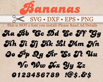 Download Retro Svg Font Etsy