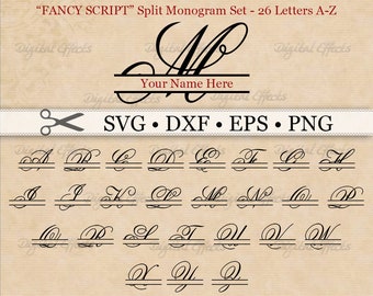 WESTERN Monogram SVG Font Western Alphabet SVG Dxf Eps Png | Etsy