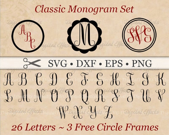 Cricut Free Monogram Svg