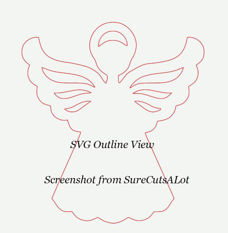 Download ANGEL SVG File Christmas Angel Svg Png Eps Dxf Files | Etsy