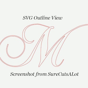 Classique Script SVG, Fancy Script Monogram Font Svg, Dxf, Eps, Png ...