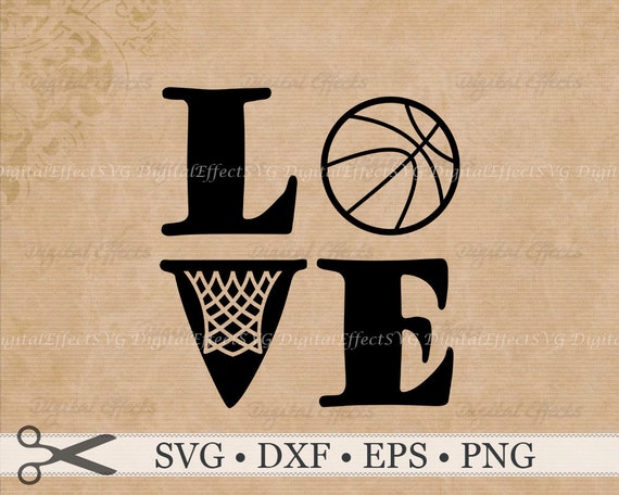 Download Basketball Svg Dxf Eps Png Files Love Basketball Svg Etsy