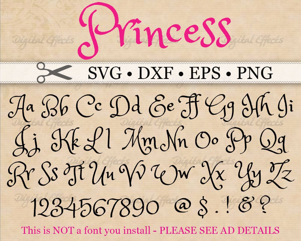 Free Free 63 Princess Font Svg SVG PNG EPS DXF File