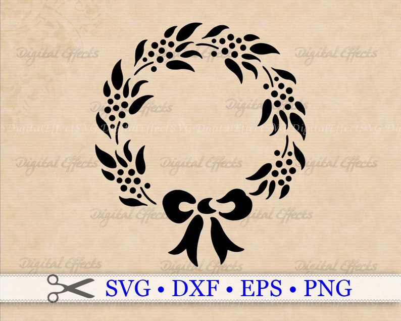 Download FLORAL WREATH SVG File Berries Svg Png Eps Dxf Files | Etsy
