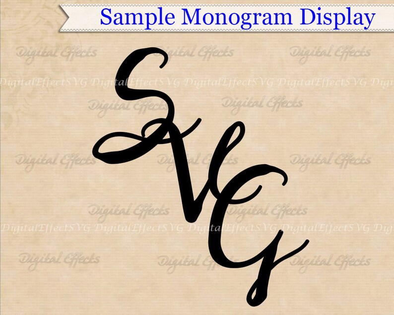 Download Doodles Cursive Monogram Svg Dxf Eps Png Cursive Font | Etsy