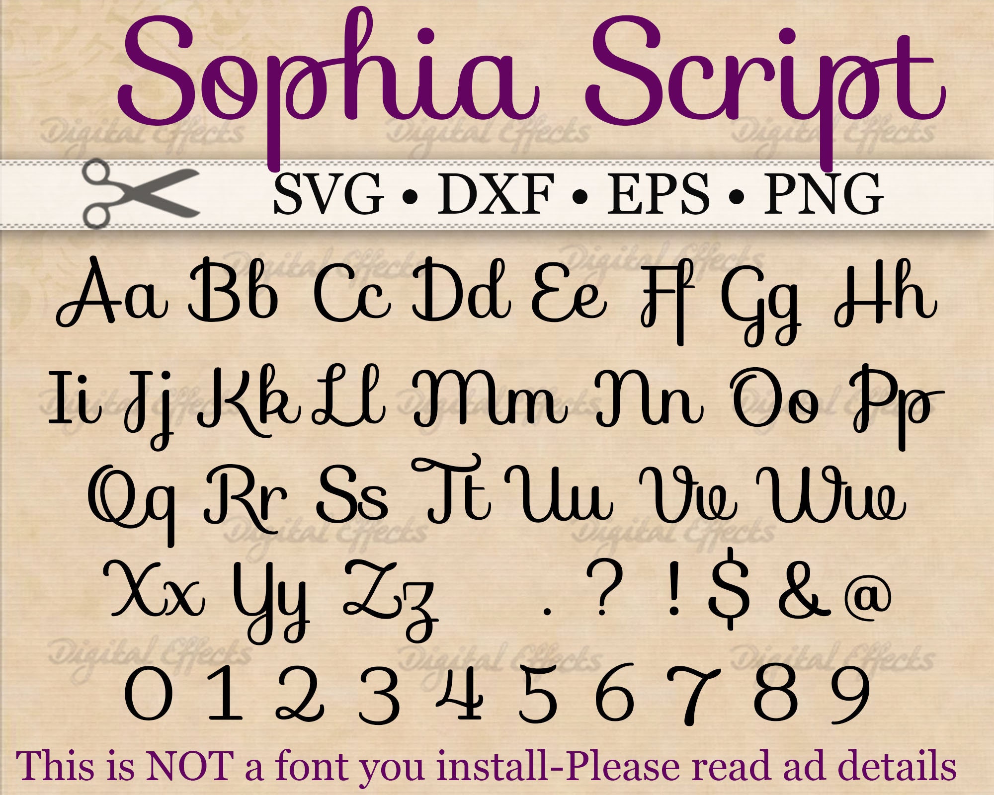 Download Sophia Script Monogram Svg Dxf Eps Png Sophia Svg Etsy