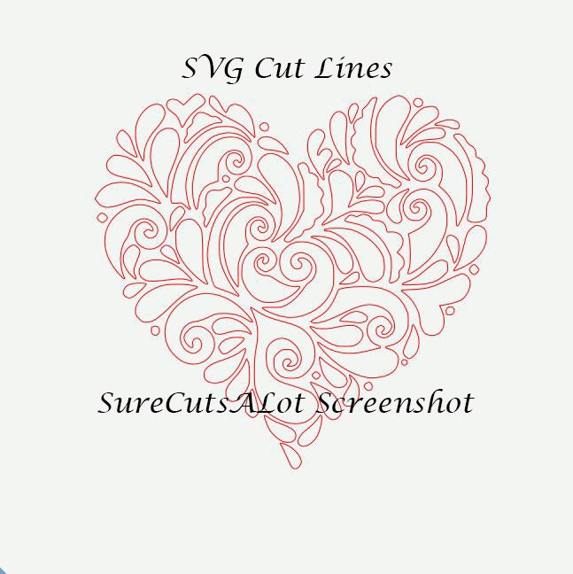 HEART SVG File, Heart Svg, Png, Dfx, Eps, Heart Stencil Svg