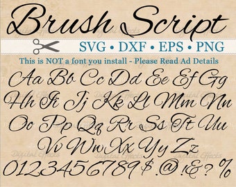 ELEGANT Script Font Monogram Svg Dxf Eps Png Digital