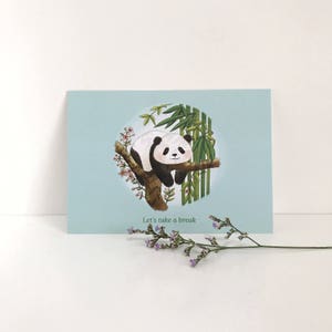 Postal Panda - Vamos fazer uma pausa