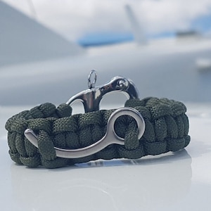 Custom Paracord Skydive Bracelet – Stevens Snap Shackle & Closing Pin — Handmade Skydive Gift