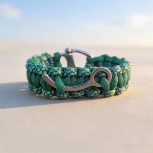 Fallschirmspringen Paracord Armband nach Maß - Schließ Pin & Stevens Snap Schäkel | Fallschirmsprung Geschenk